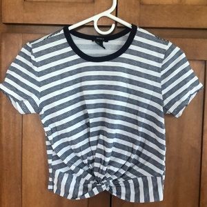 Forever 21 crop top with built in tie in front